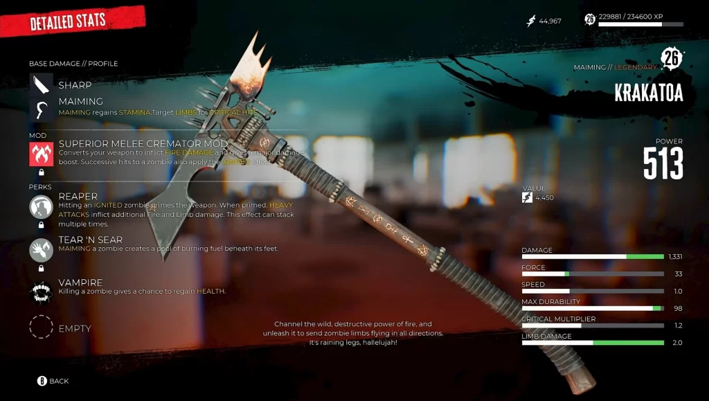 How to Get Legendary Weapons in Dead Island 2