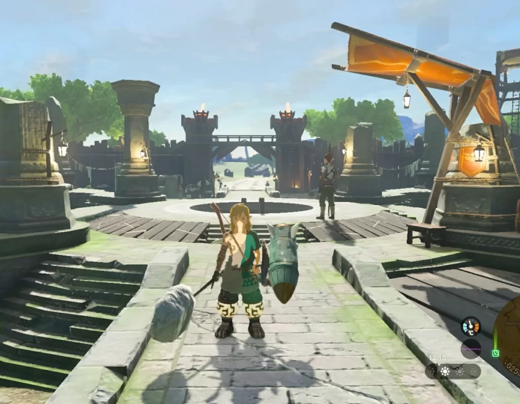 Rocket upward in Zelda Tears of the Kingdom