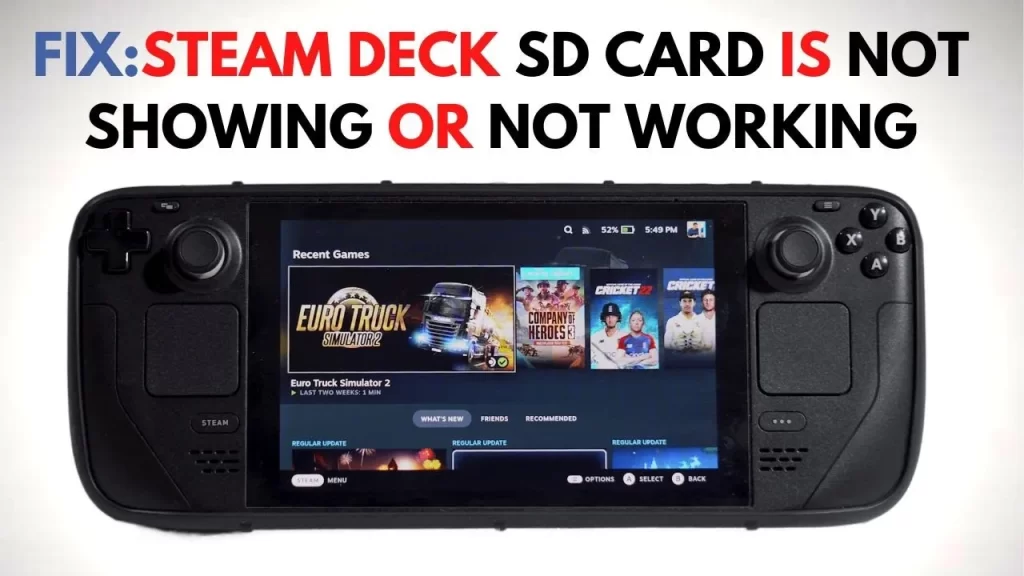 Emudeck not recognizing Sd card on Steam deck Fix