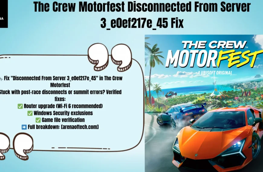 The Crew Motorfest Disconnected From Server 3_e0ef217e_45 Fix