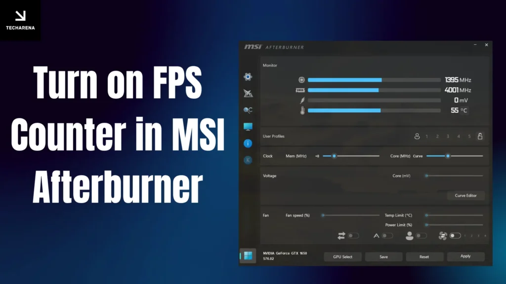 Enable FPS Counter In MSI Afterburner